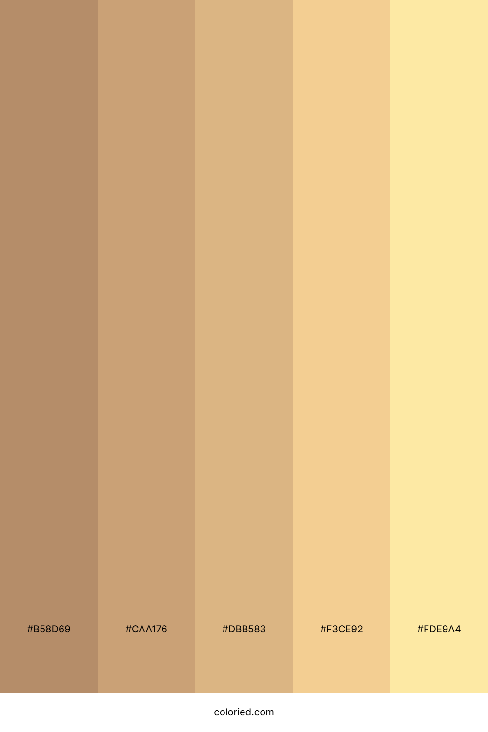 Golden Brown and Sunlit Blonde Color Palette