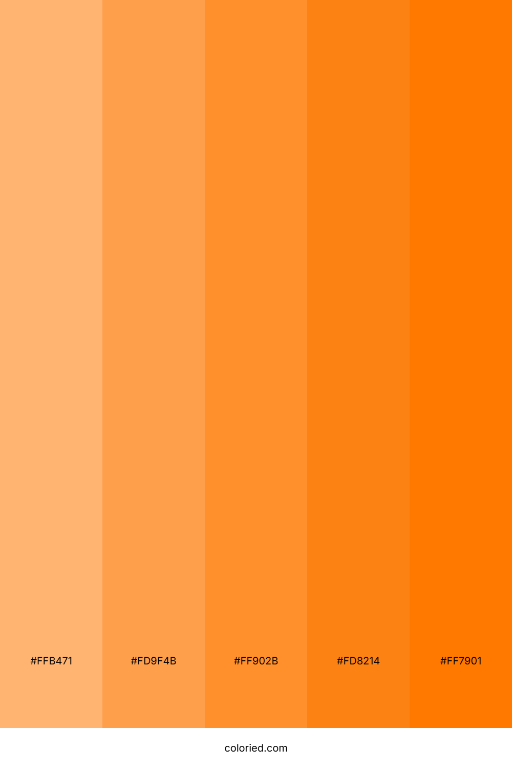 Golden Citrus Flame Color Palette