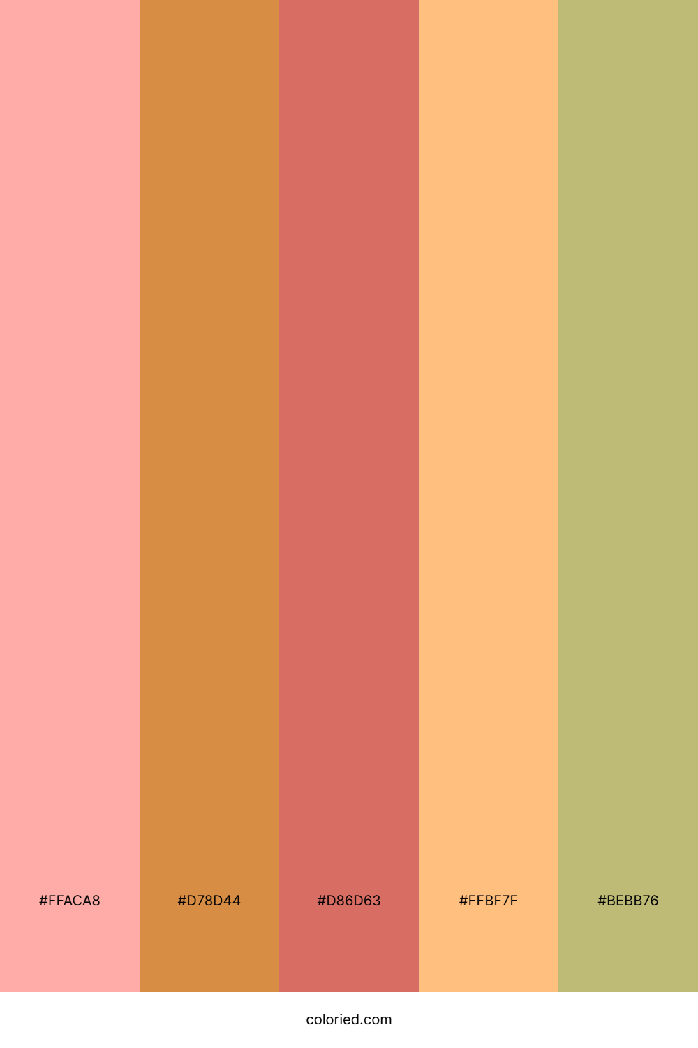 Golden Citrus Grove Color Palette