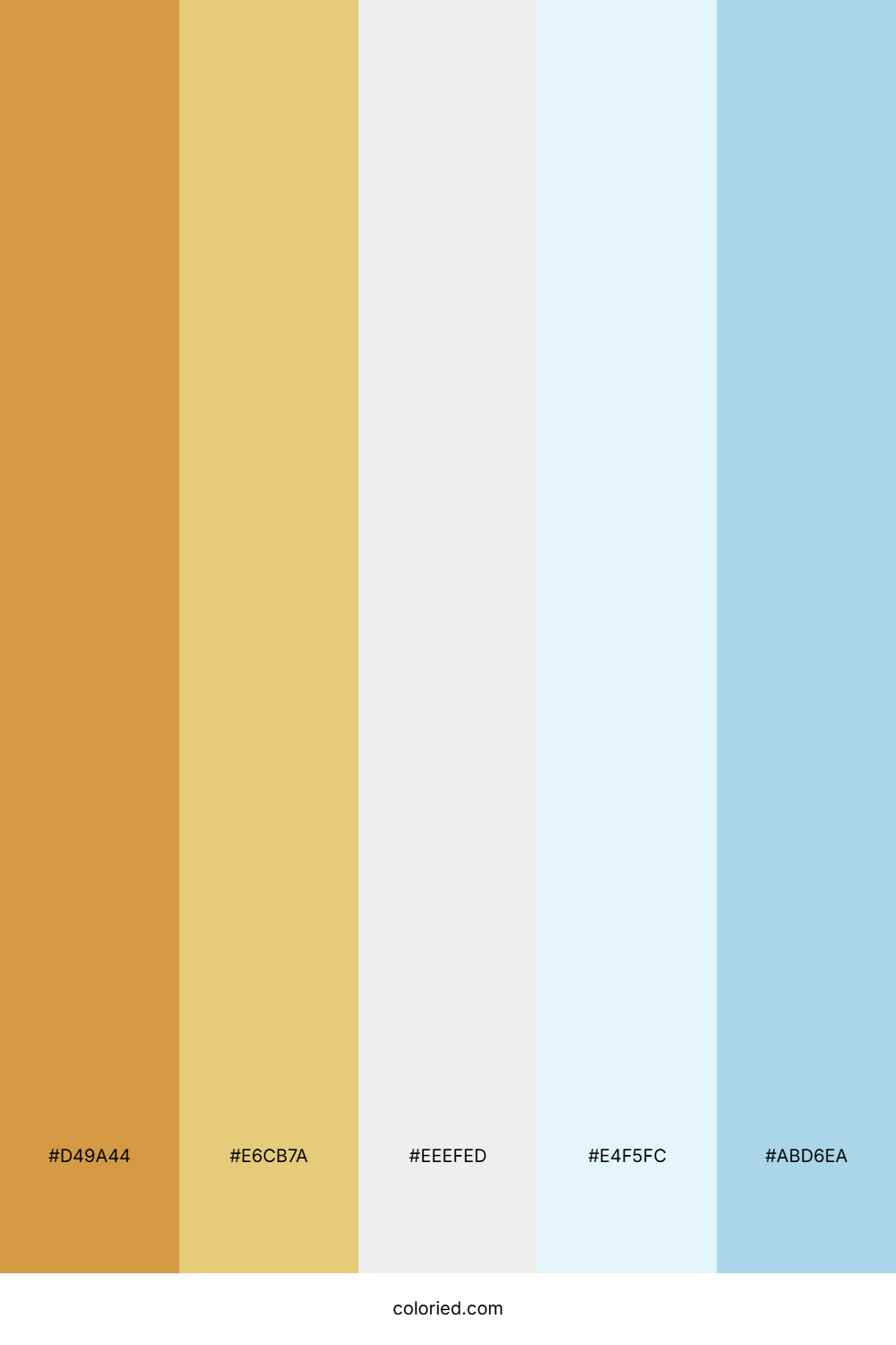 Golden Cloud Breeze Color Palette