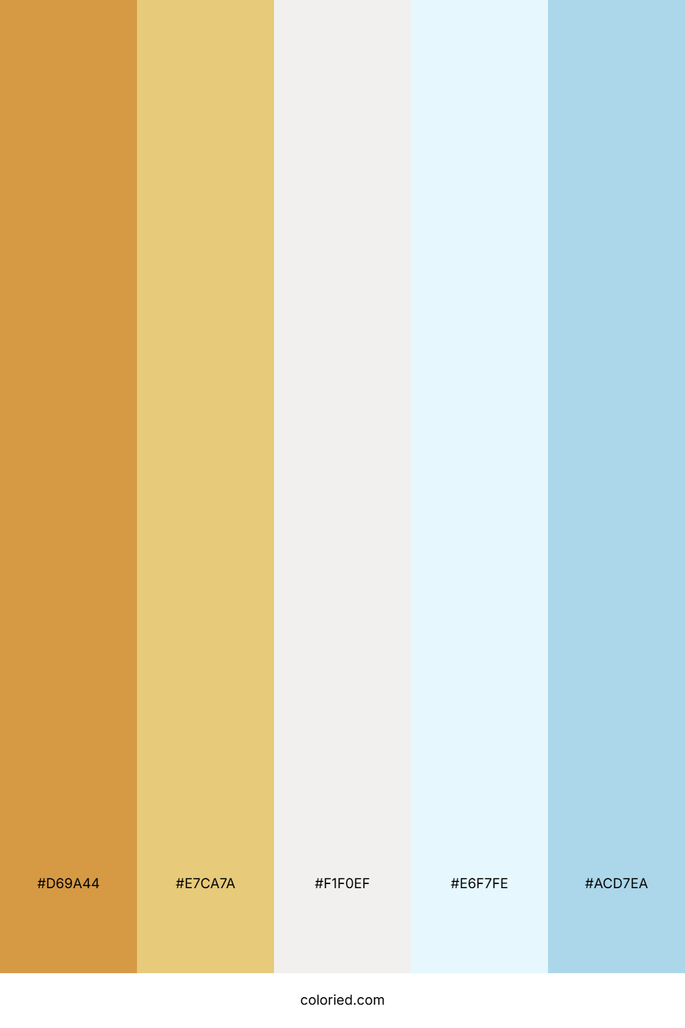 Golden Drift Ocean Color Palette