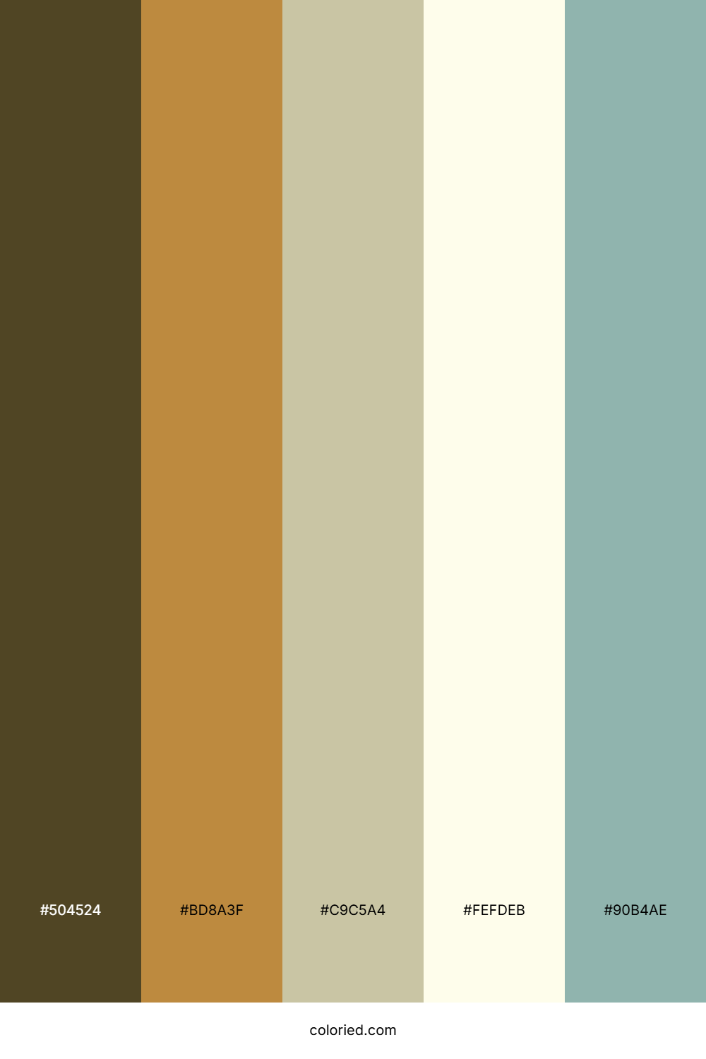 Golden Dune Surf Color Palette