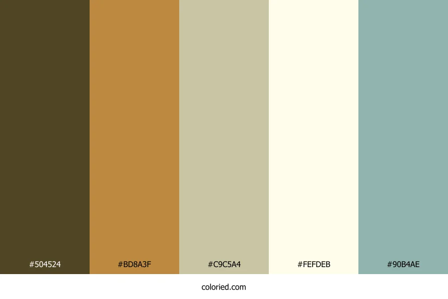 Golden Dune Surf Color Palette