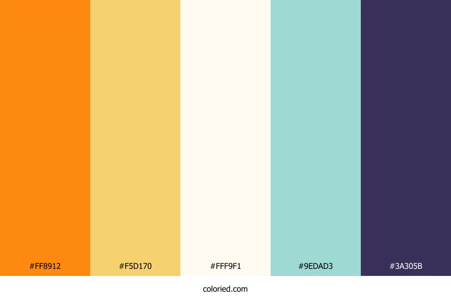 Golden Dusk Radiance Color Palette