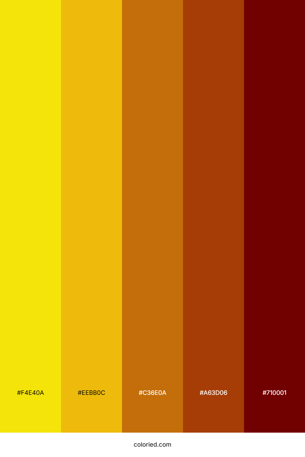 Golden Ember Flame Color Palette