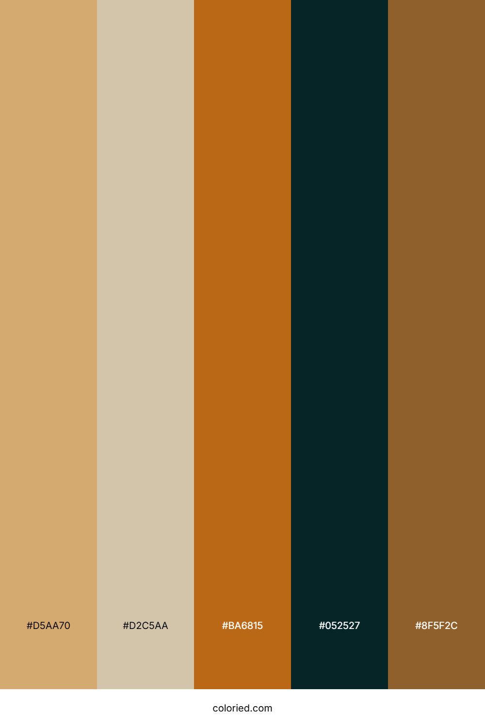 Golden Espresso Morning Color Palette