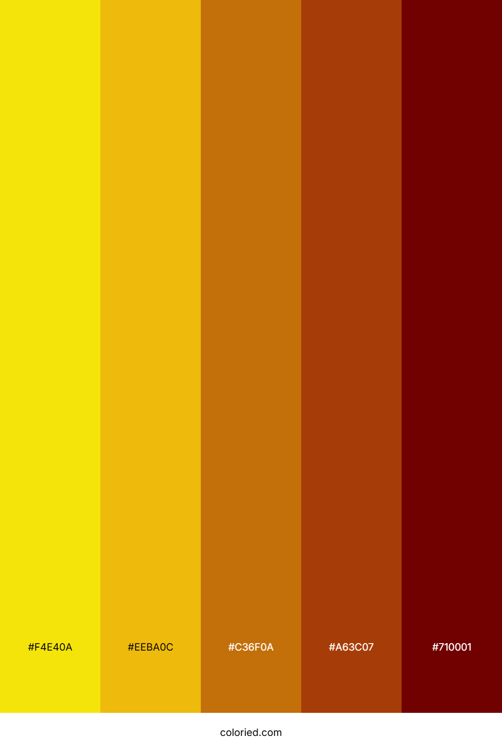Golden Flame Horizon Palette