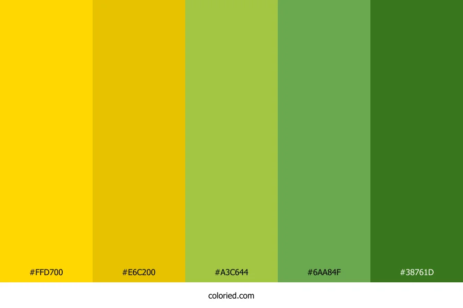 Golden Green Color Palette