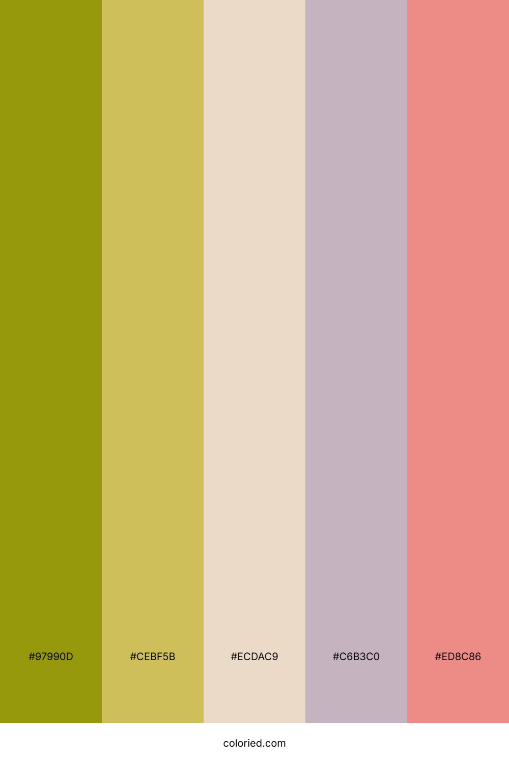 Golden Heather Bloom Color Palette