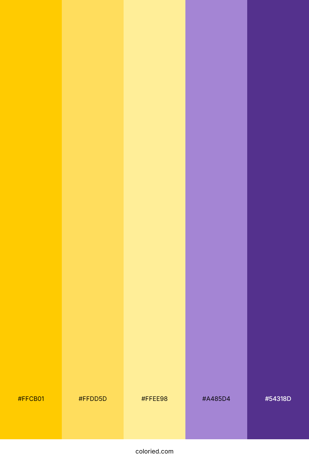 Golden Lilac Radiance Color Palette