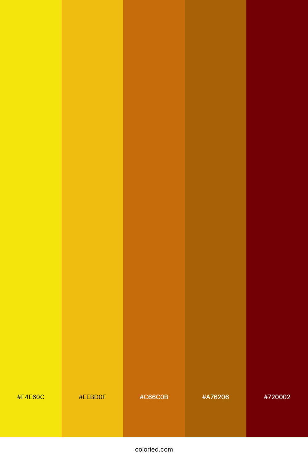 Golden Maroon Ember Palette
