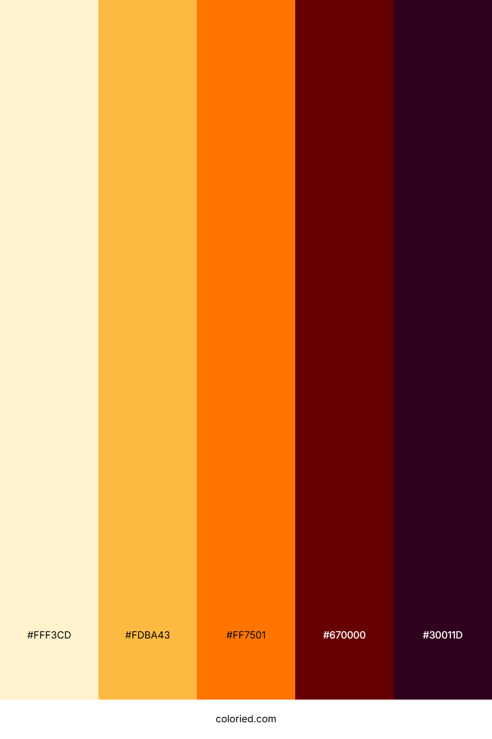Golden Maroon Sunrise Color Palette