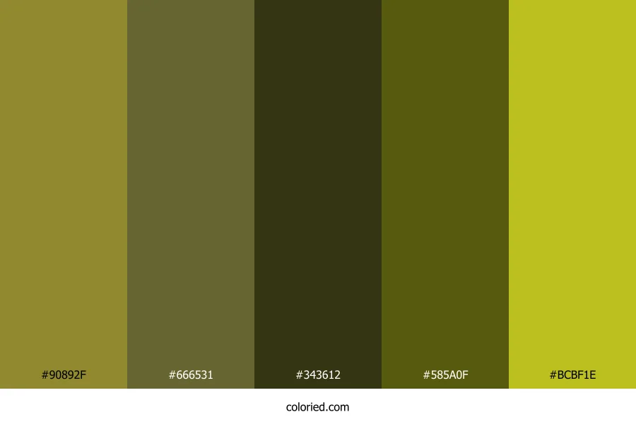 Golden Marsh Shore Color Palette