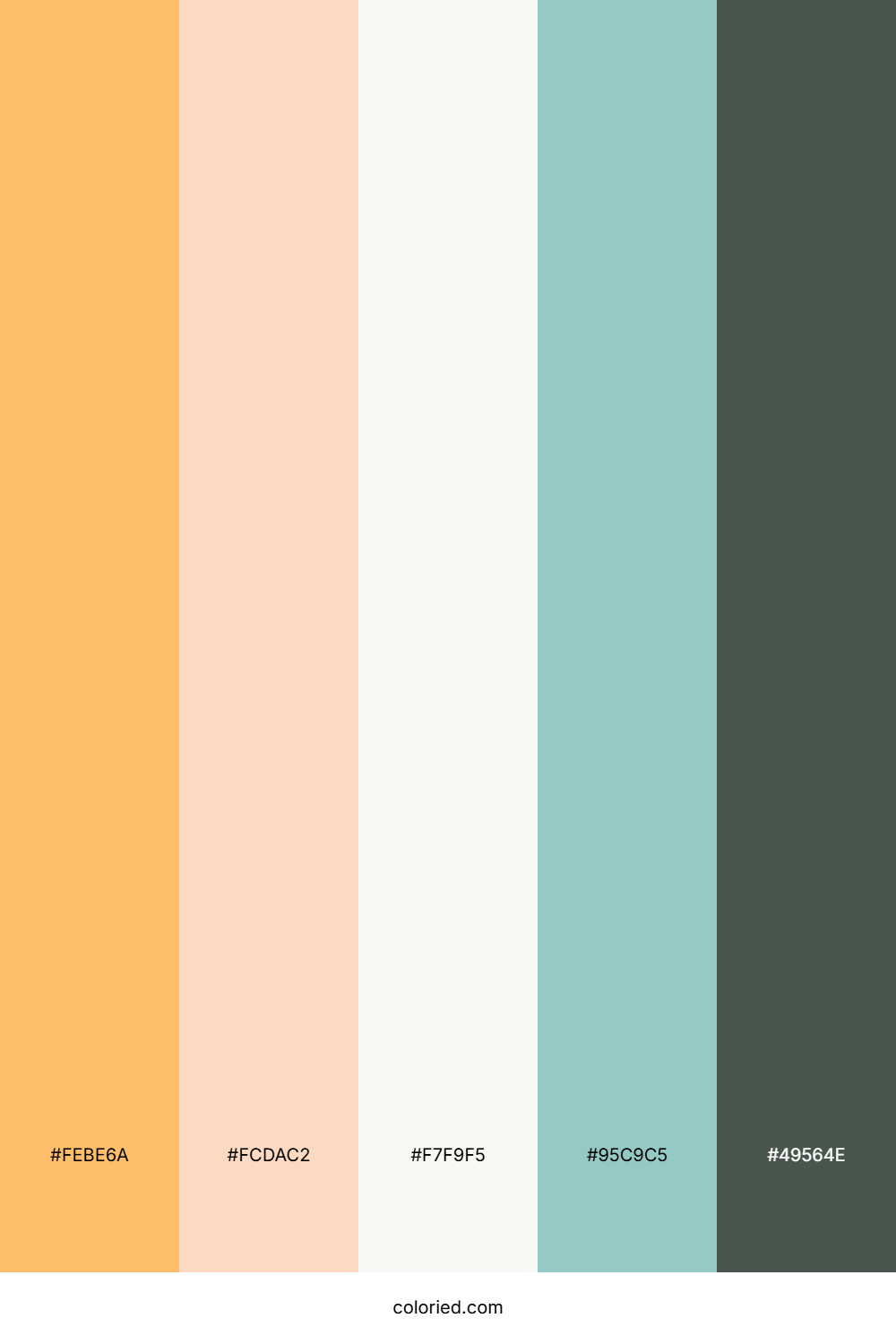 Golden Mist Lagoon Color Palette