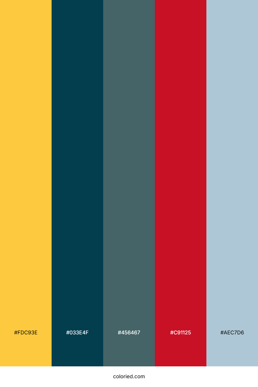 Golden Navy Crimson Color Palette