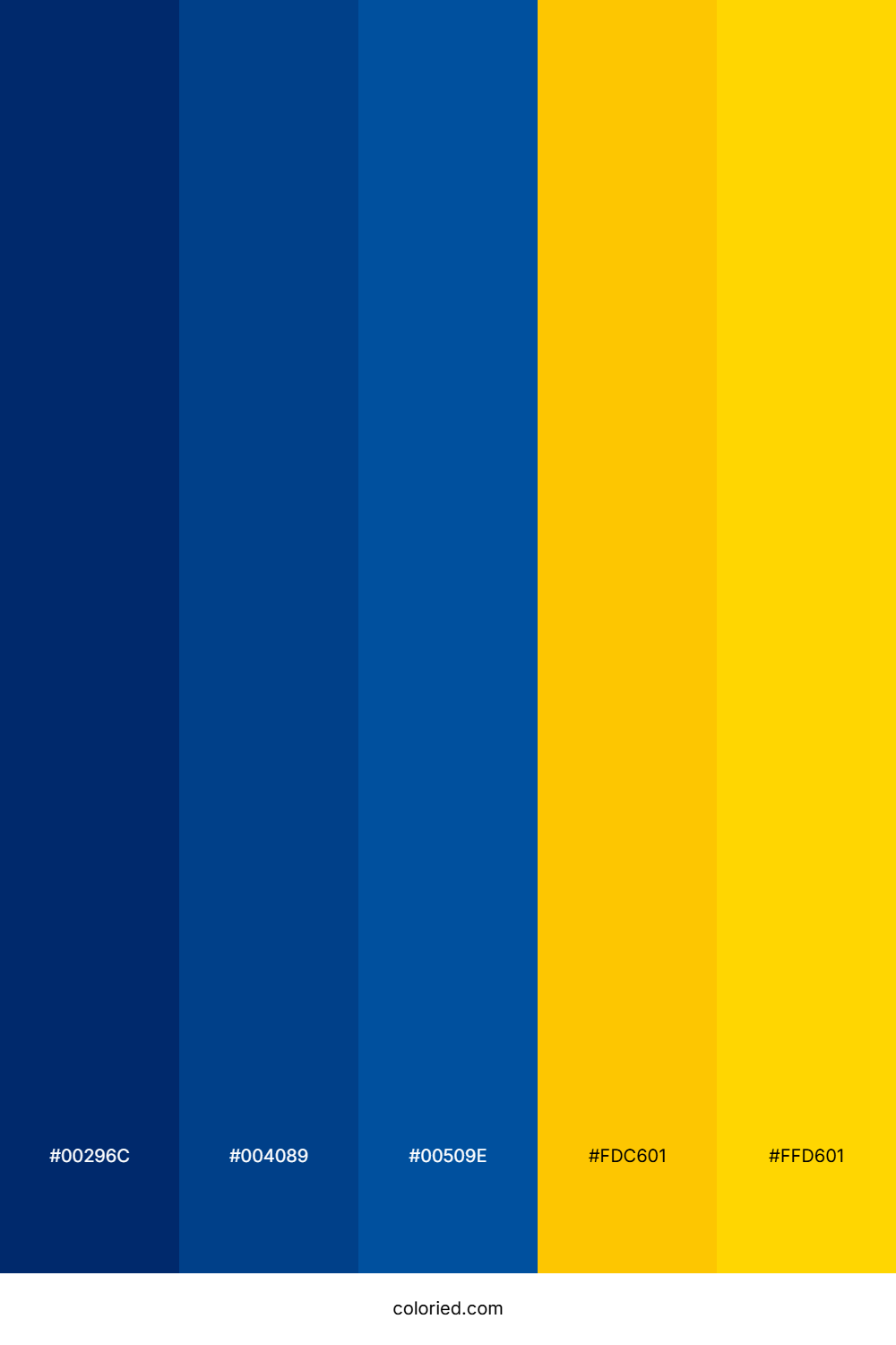 Golden Navy Horizon Palette
