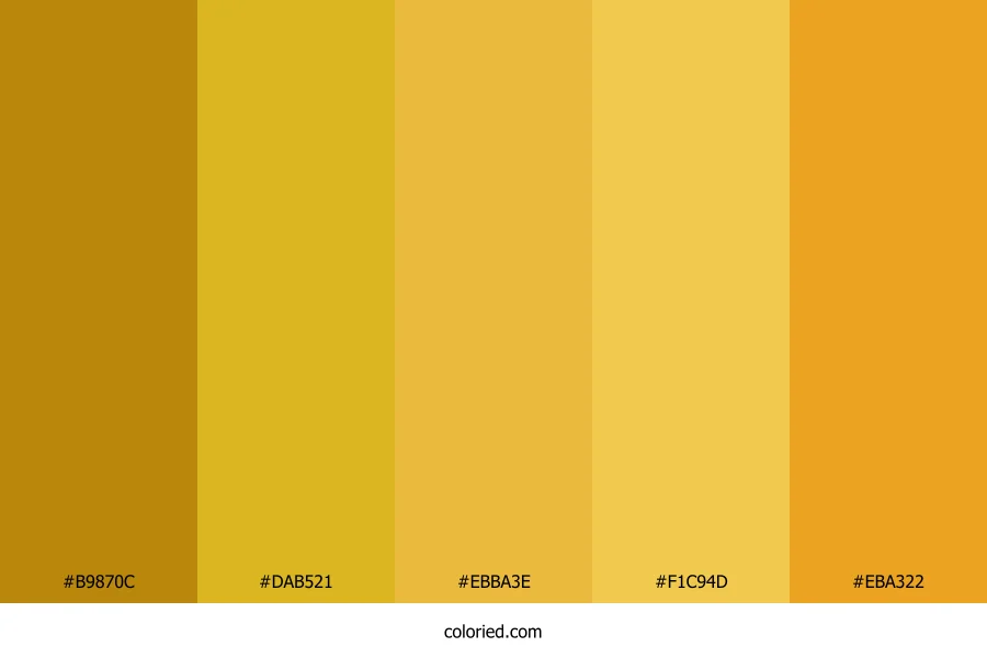 Golden Nova Flare Color Palette