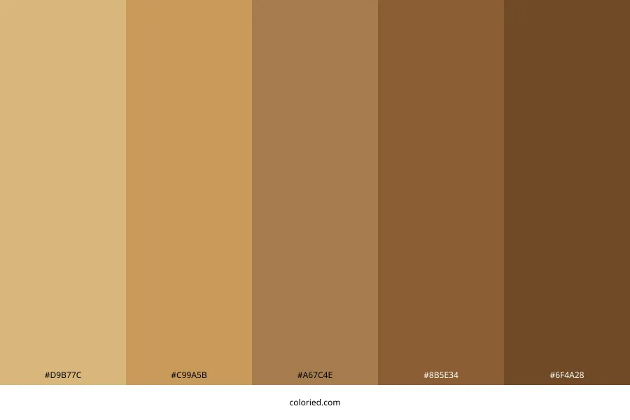 Golden Oak Color Palette