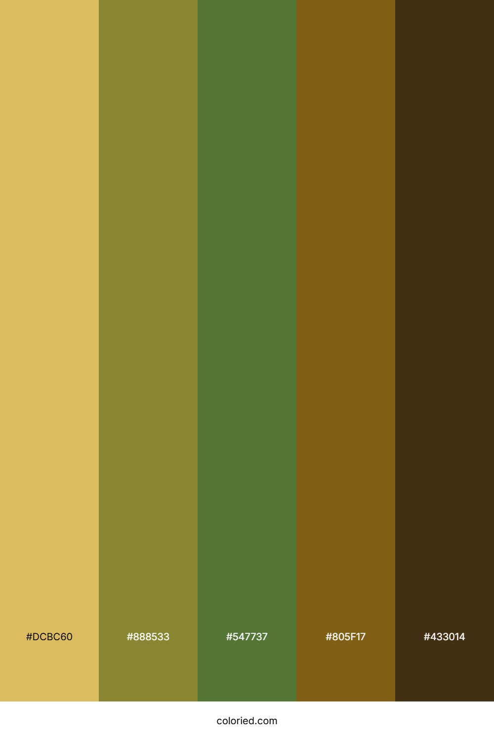 Golden Olive Forest Palette