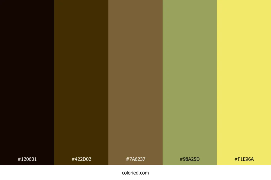 Golden Olive Harvest Color Palette