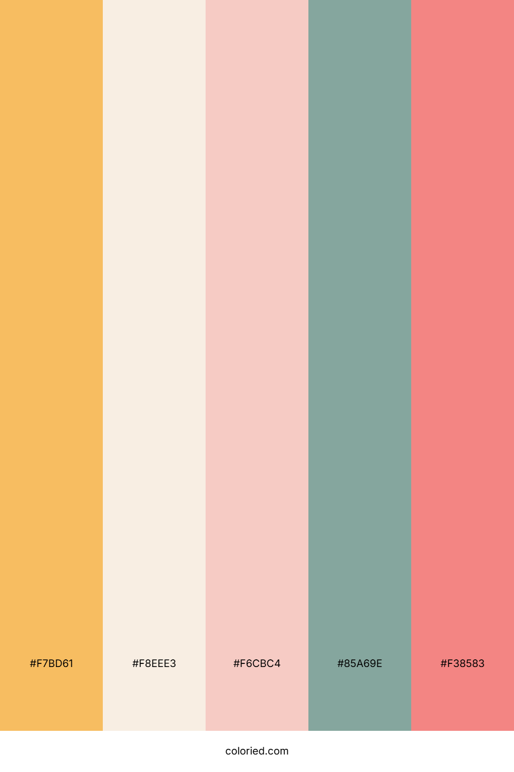 Golden Peach Breeze Color Palette