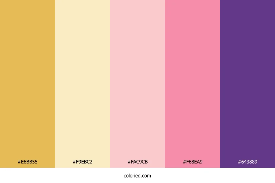 Golden Peach Sorbet Color Palette