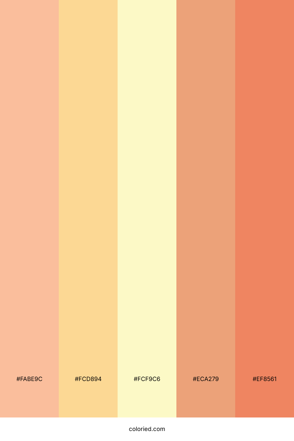 Golden Peach Sunrise Color Palette