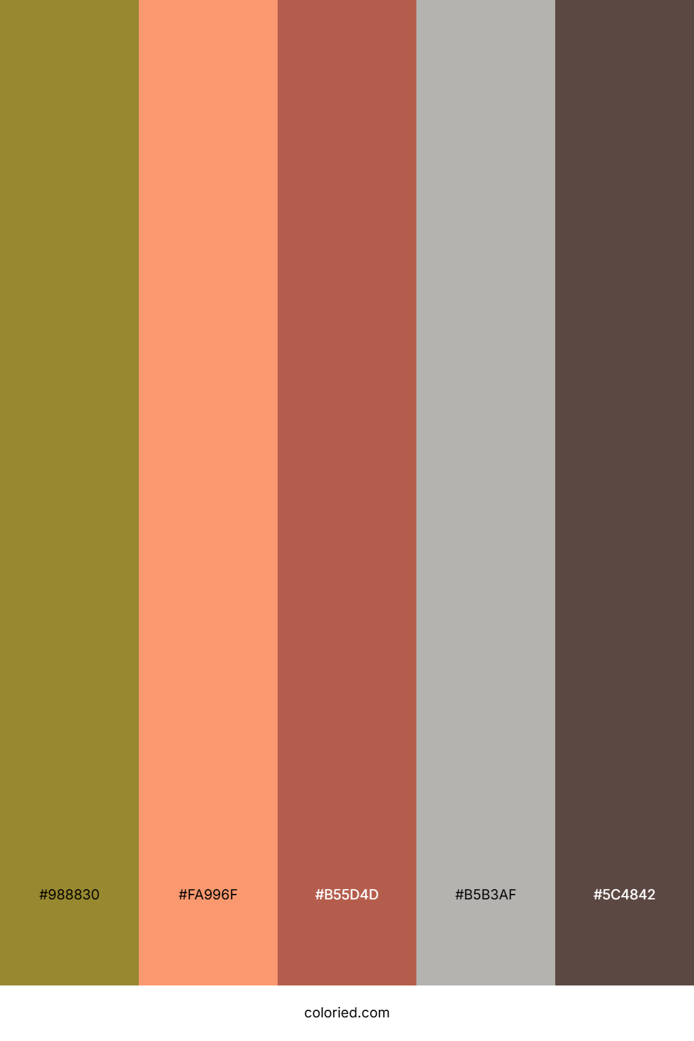 Golden Peach Sunset Color Palette