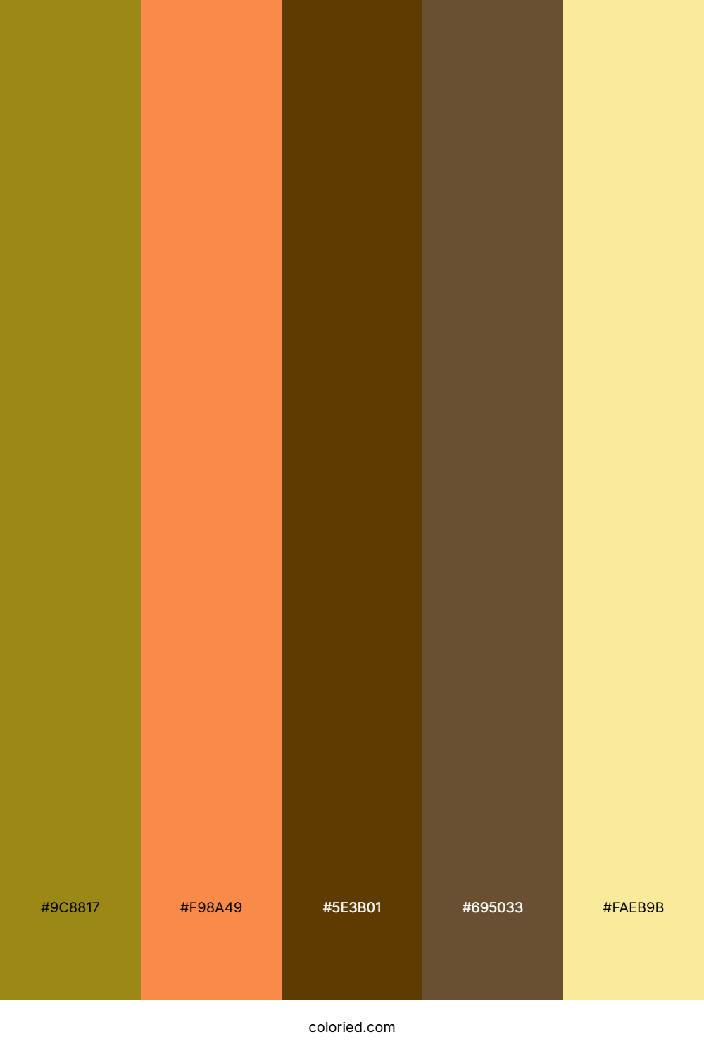 Golden Pumpkin Shadow Color Palette