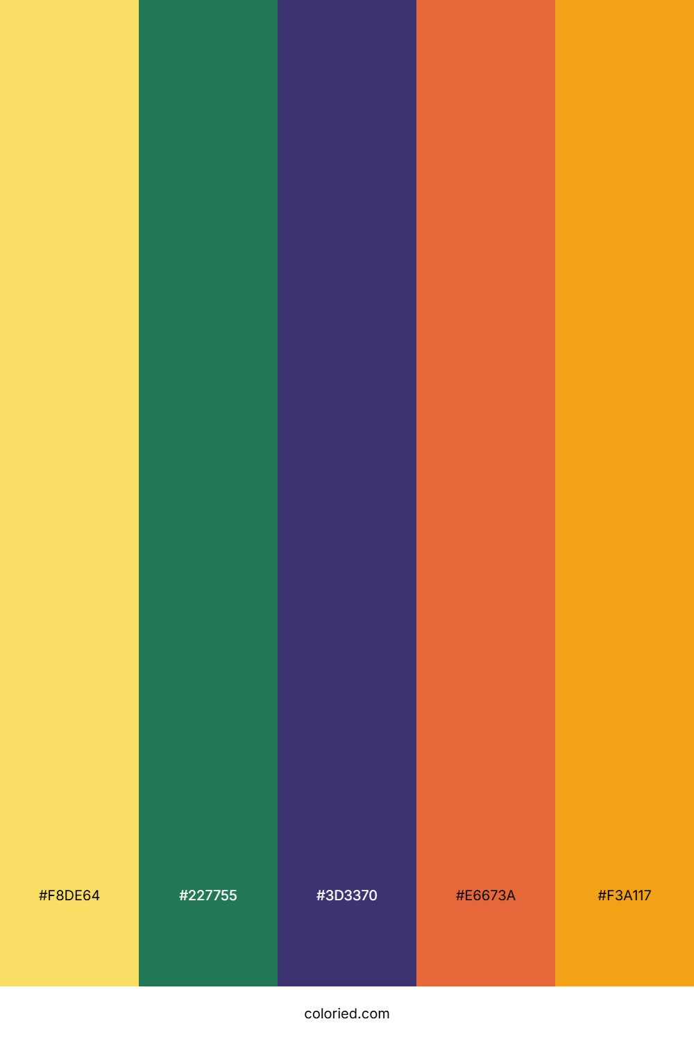 Golden Reef Sunset Color Palette