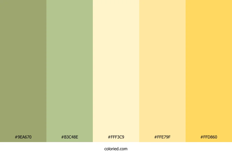Golden Sage Dawn Color Palette