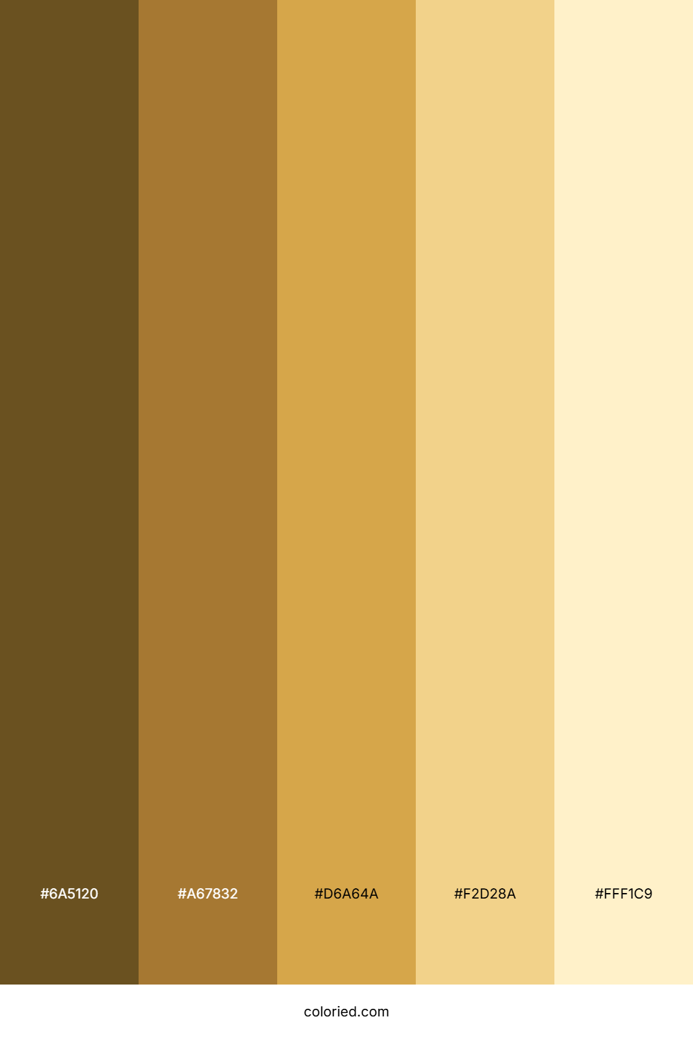 Golden Sand Color Palette