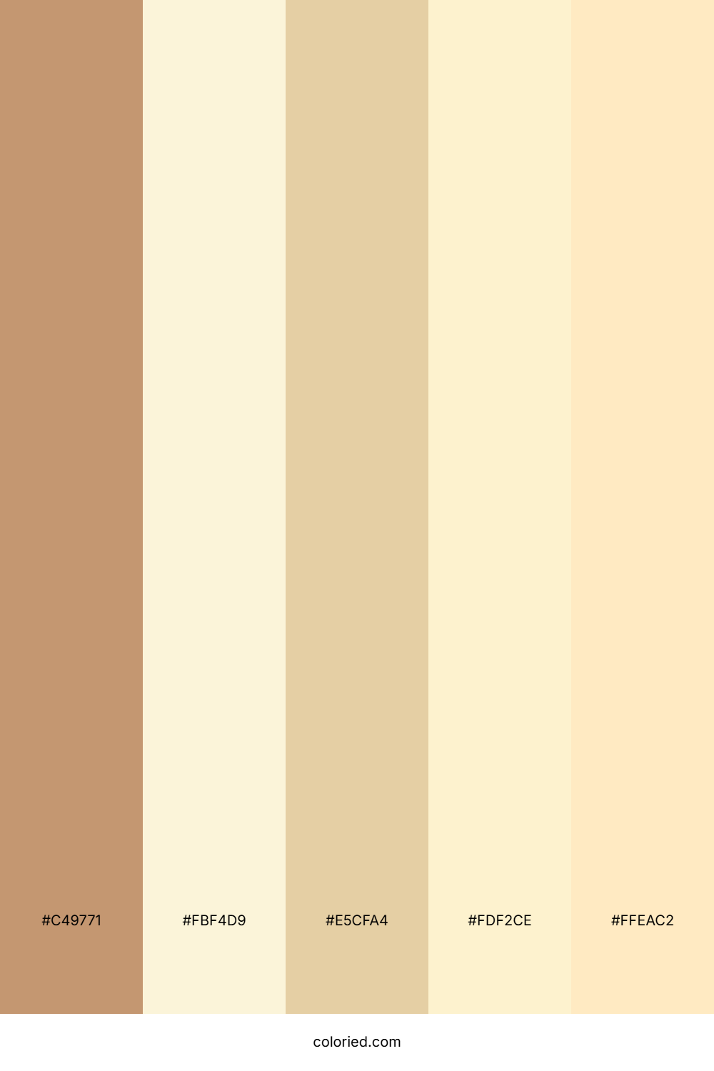 Golden Sand Glow Color Palette