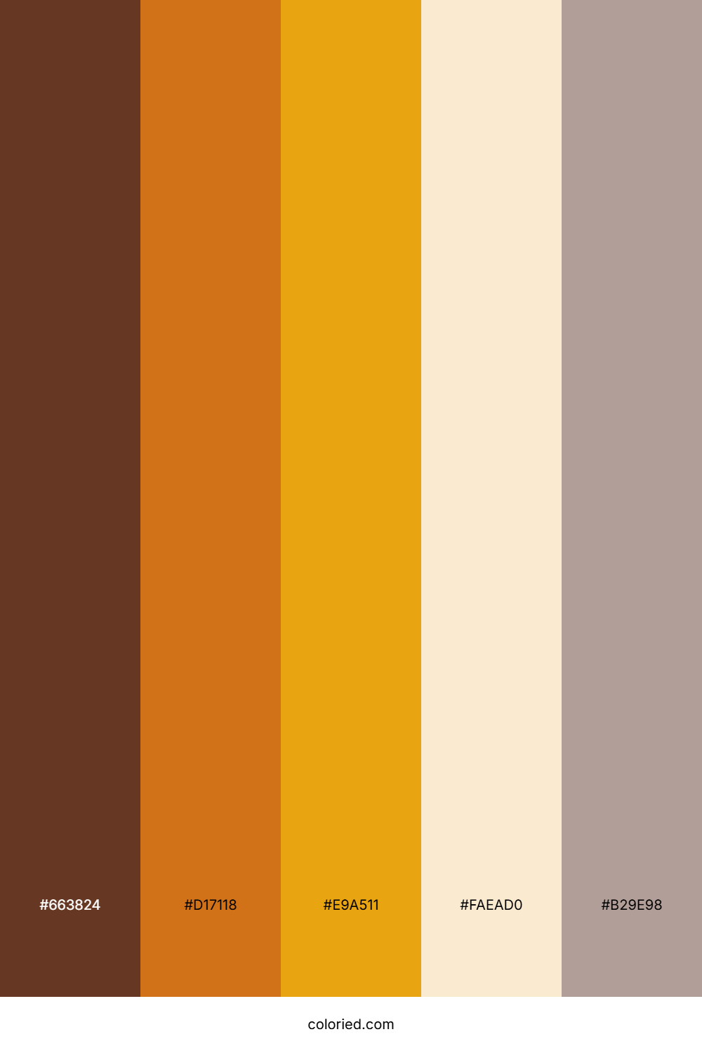 Golden Spice Dawn Color Palette