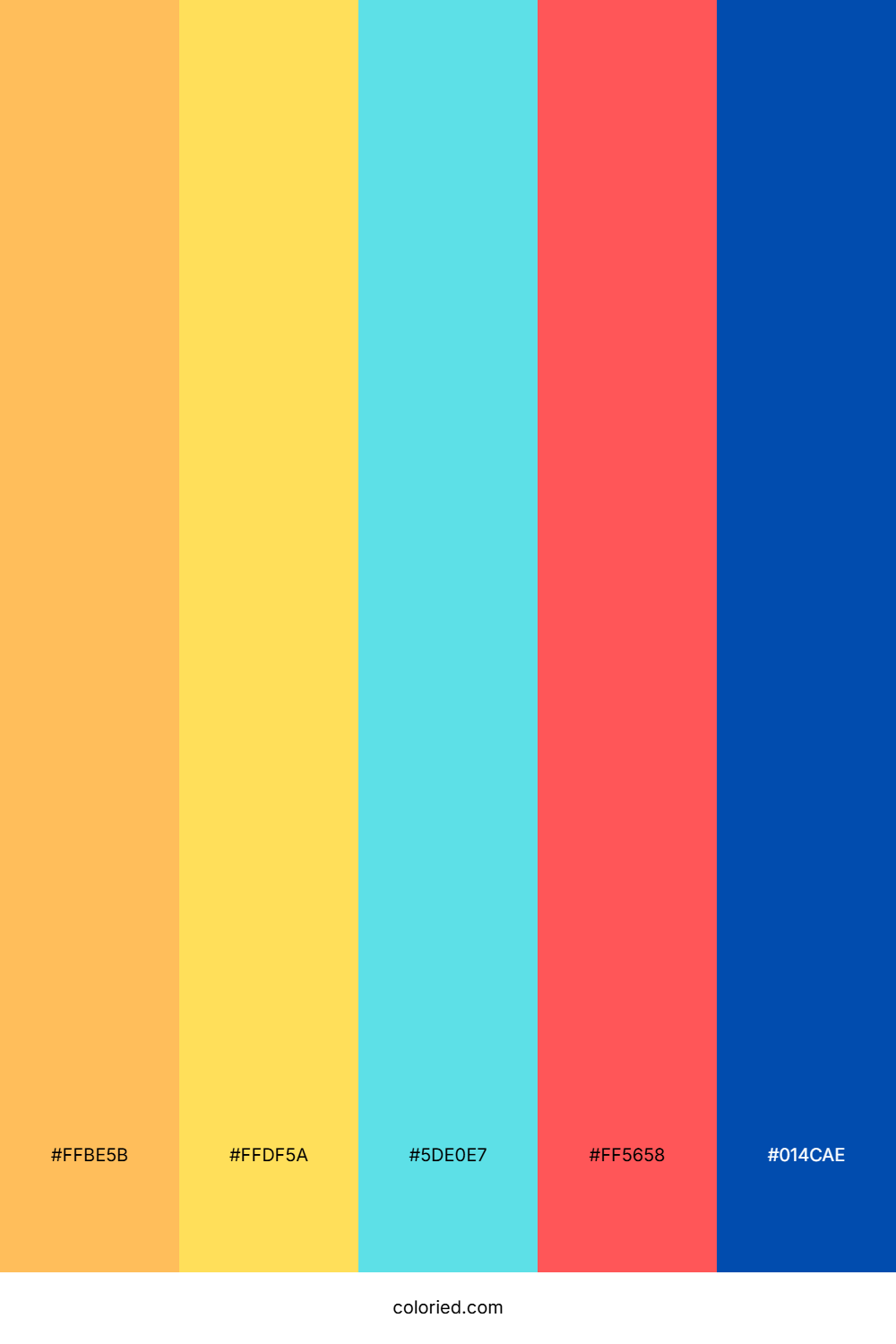 Golden Summer Pop Color Palette