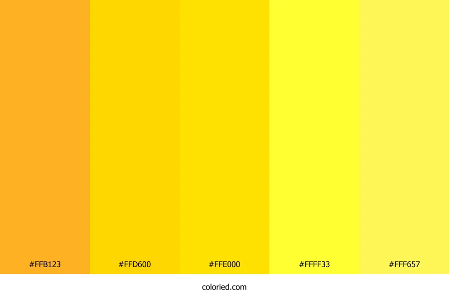 Golden Sun and Lemon Zest Color Palette