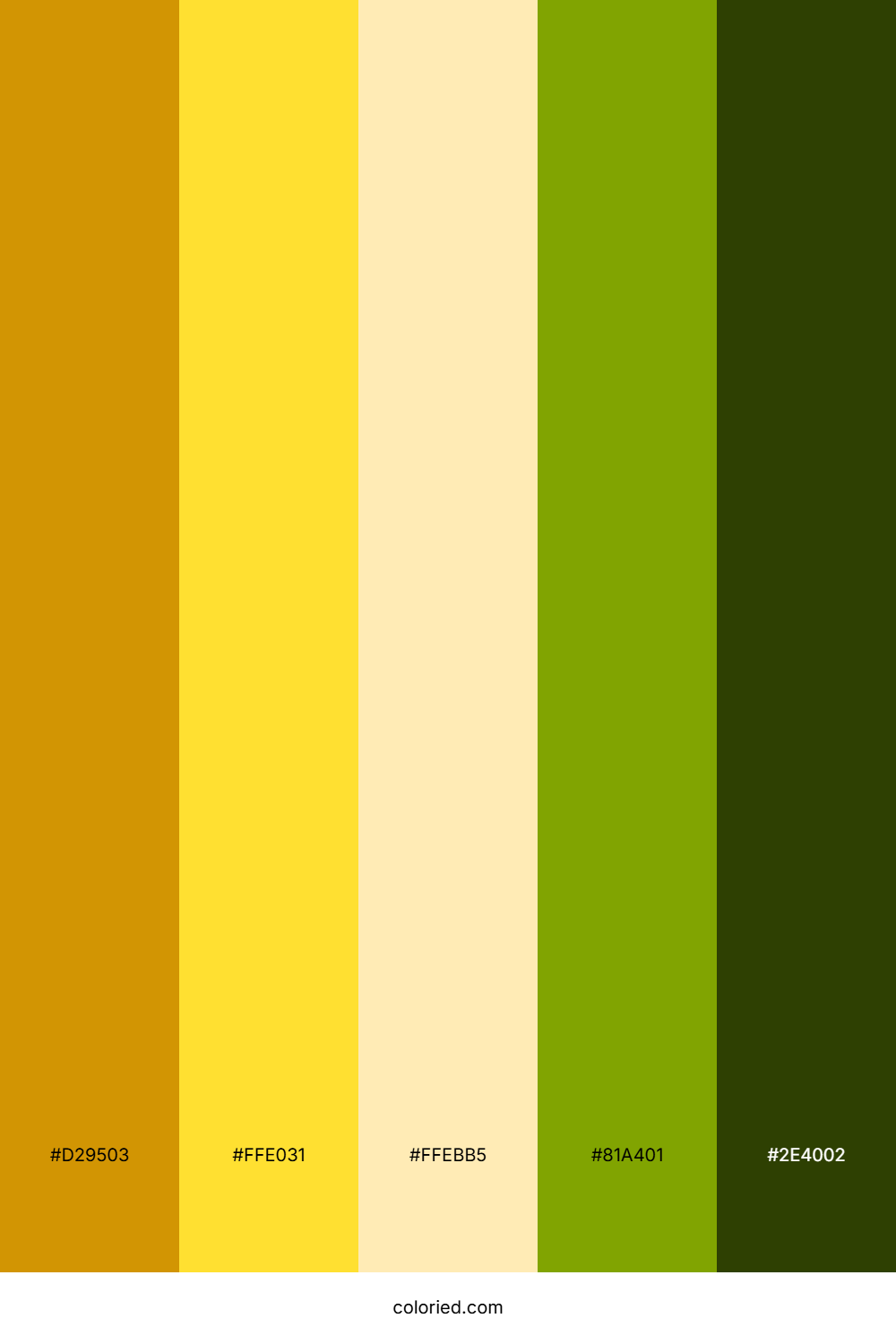 Golden Sun Orchard Color Palette