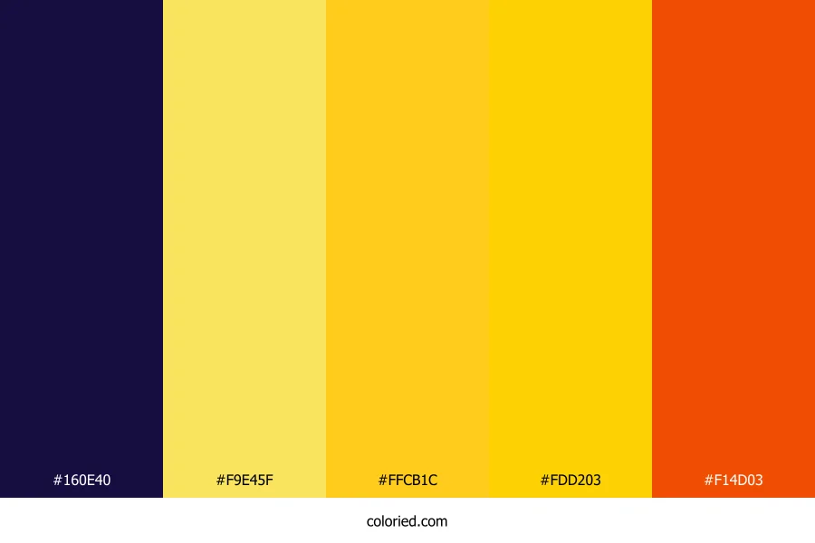 Golden Sunlit Ocean Color Palette