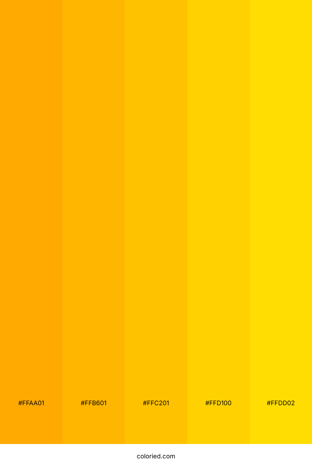 Golden Sunrise Beam Color Palette