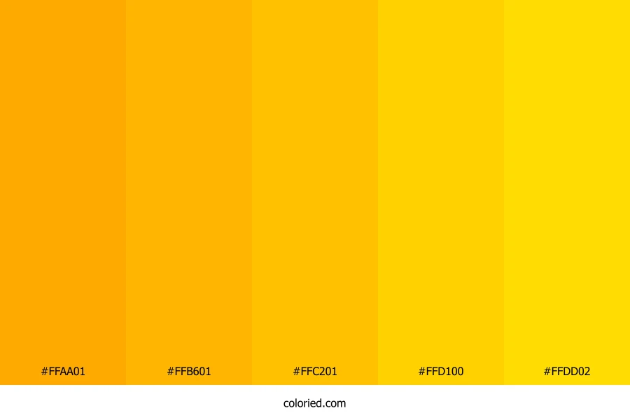Golden Sunrise Beam Color Palette