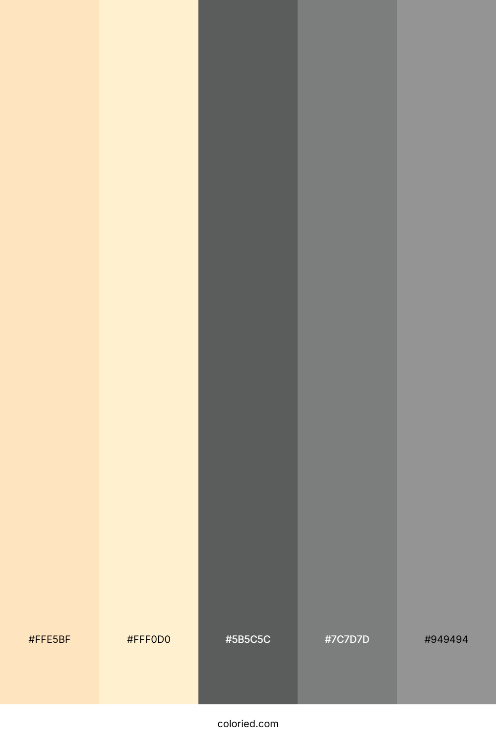 Golden Sunrise Cream Color Palette