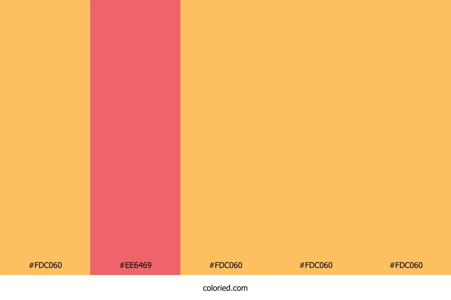 Golden Sunset Accent Color Palette