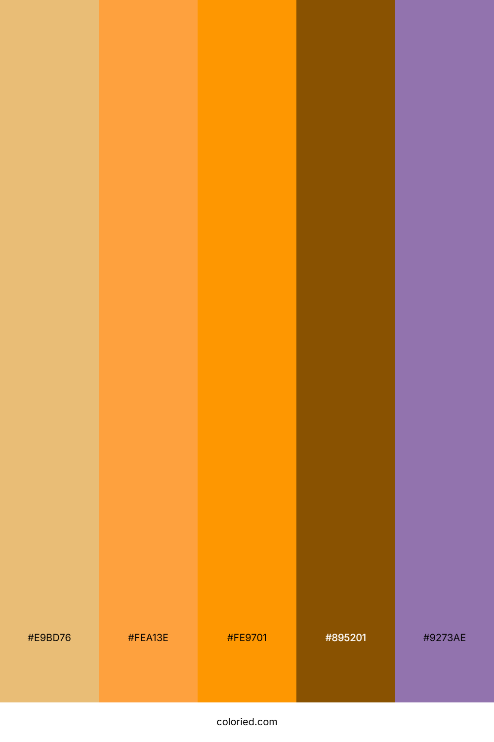 Golden Tangerine Crush Color Palette