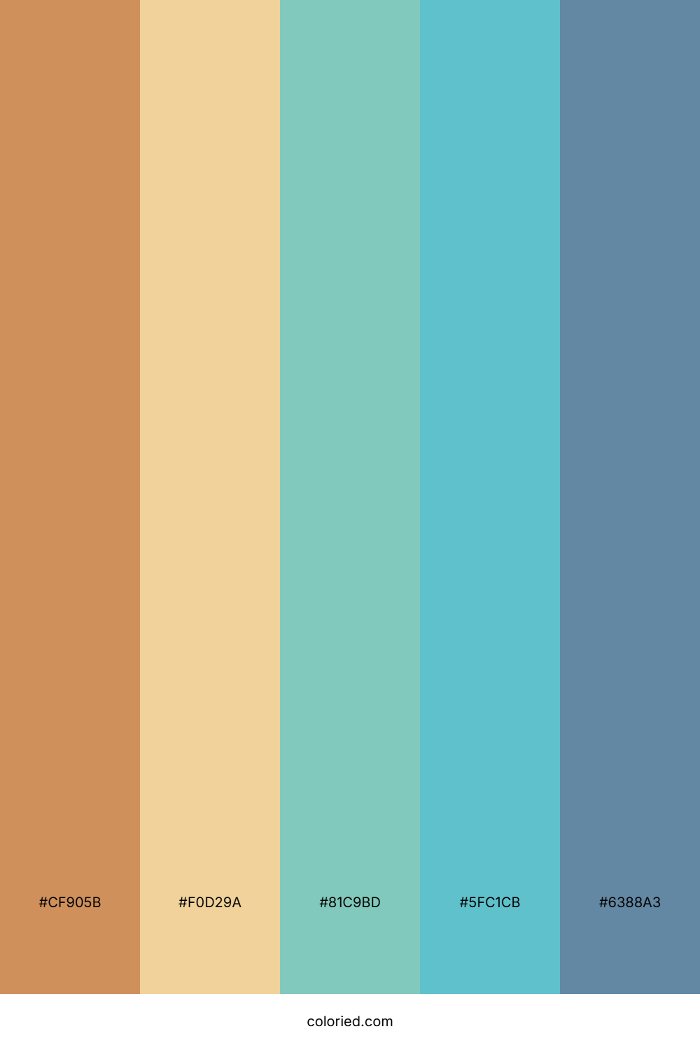 Golden Teal Horizon Color Palette