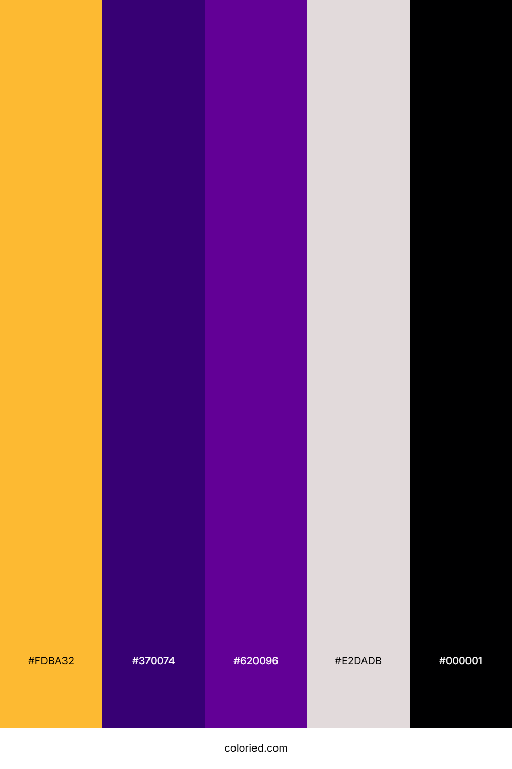 Golden Violet Twilight Color Palette