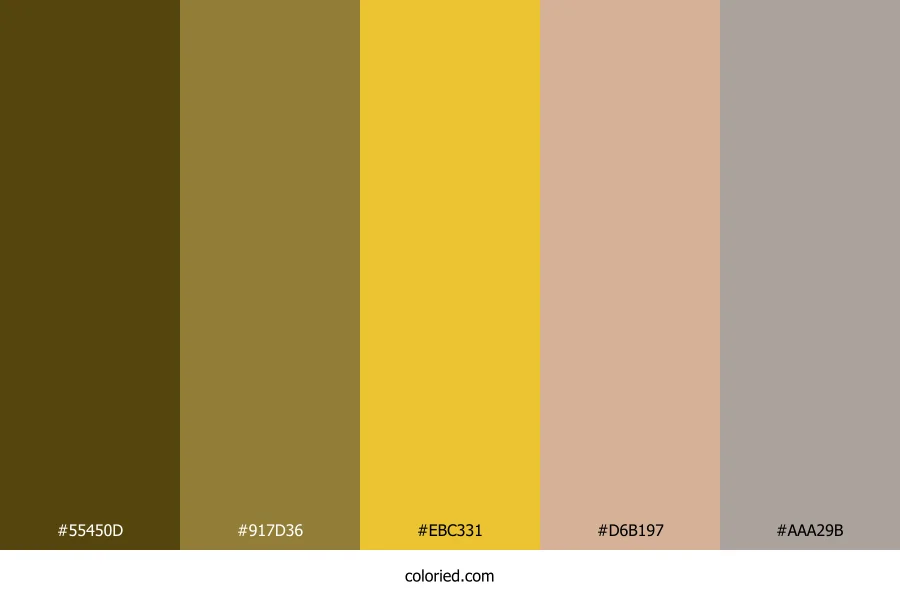 Golden Wheat Harvest Color Palette