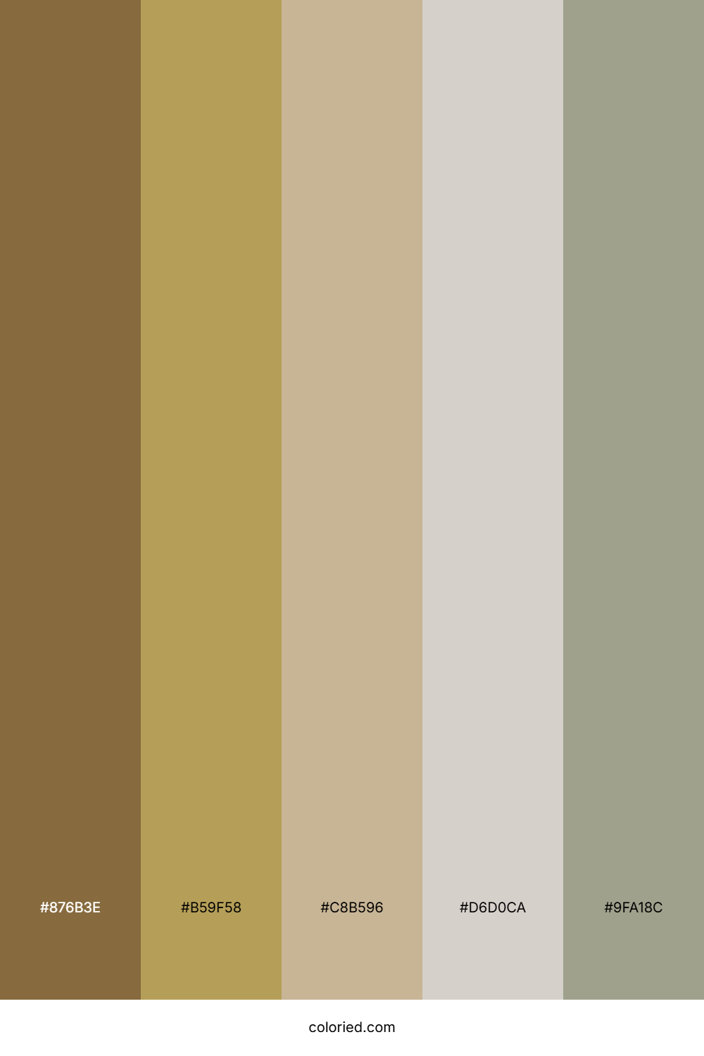 Golden Wheat Path Color Palette