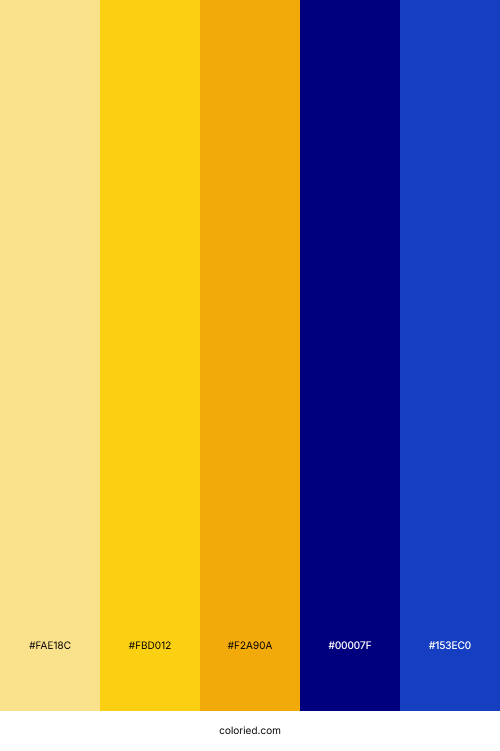 Golden Yellow And Deep Navy Color Palette