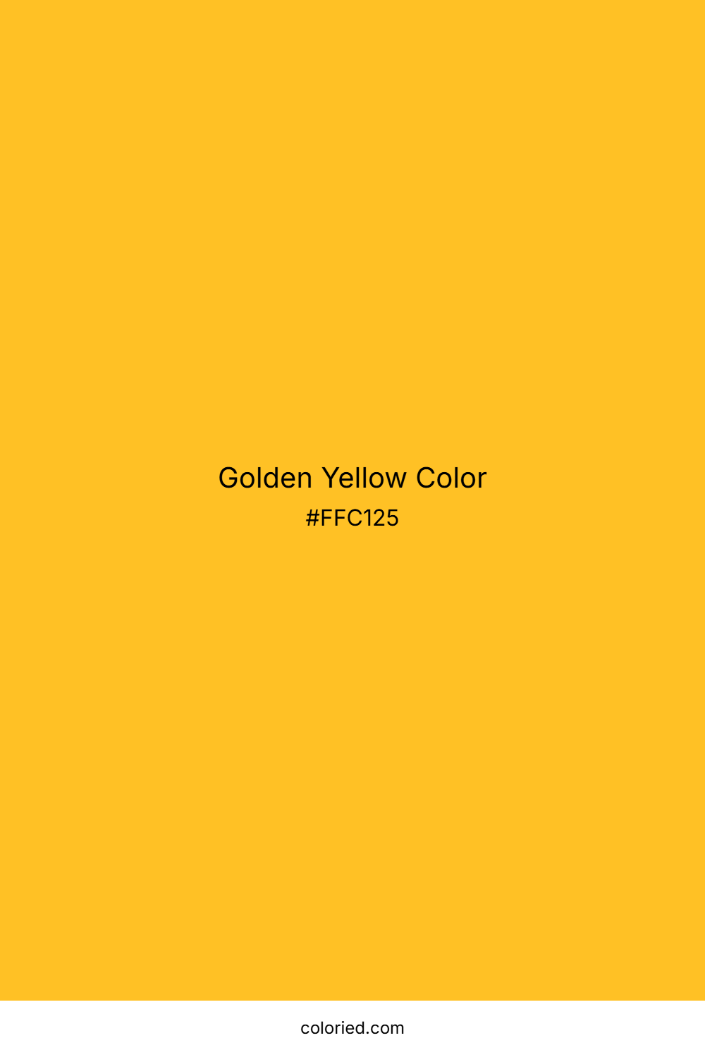 Golden Yellow Color