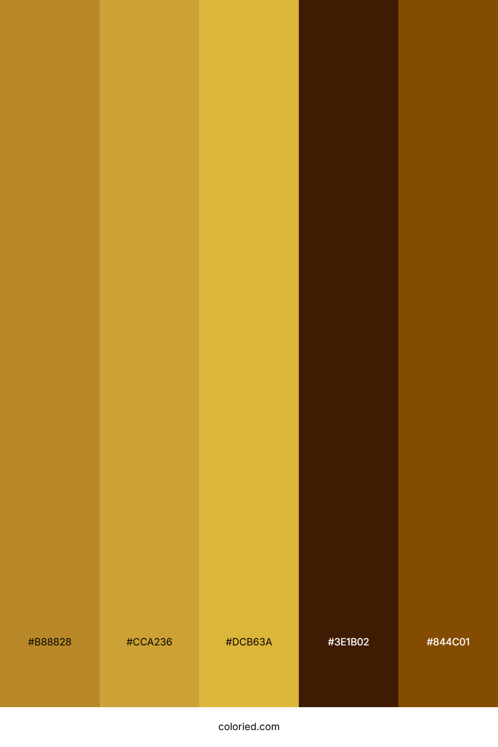 Goldenrod And Bronze Color Palette